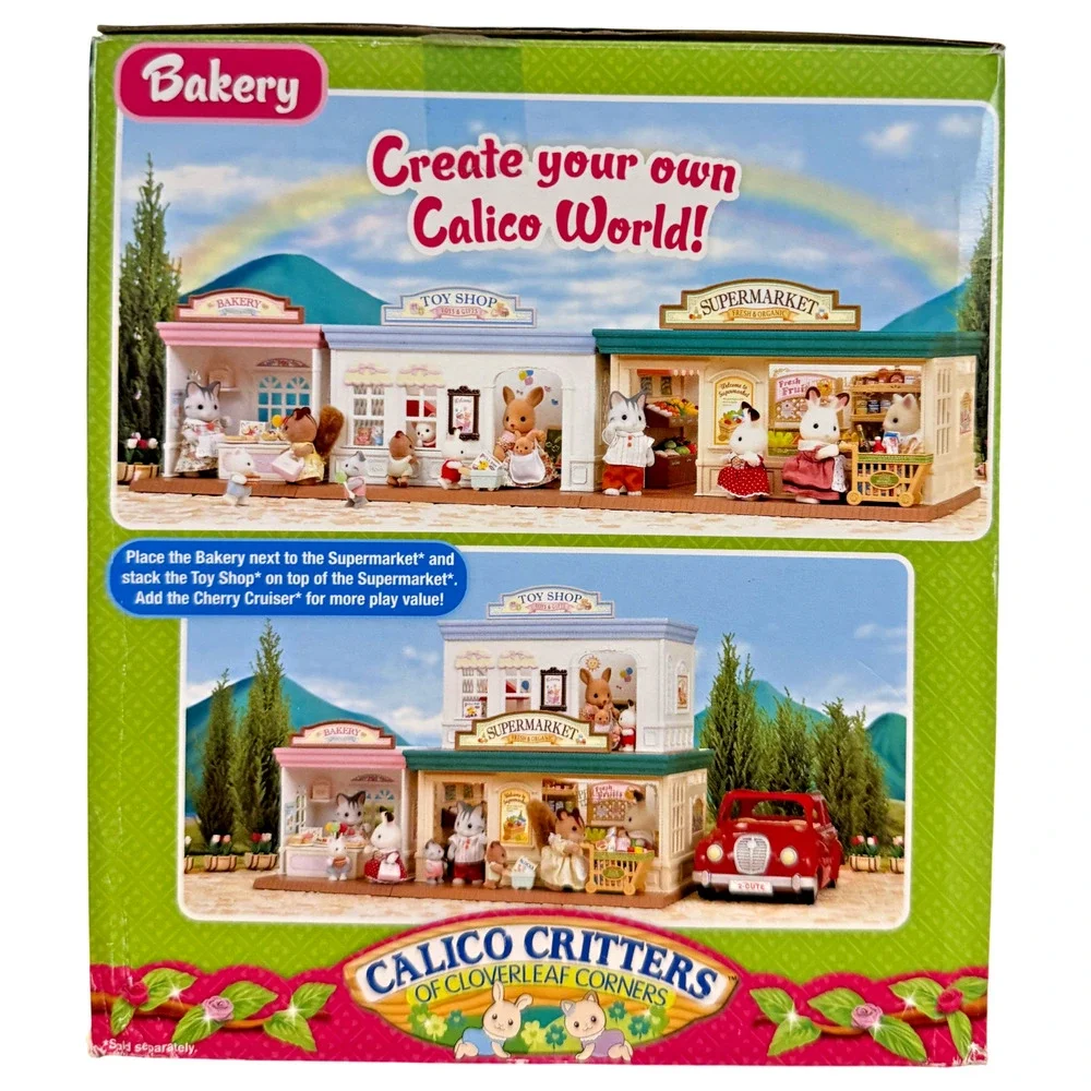 Calico Critters Bakery CC1464 Sweets Shop 20+ Pieces Sylvanian Families NIB NOS